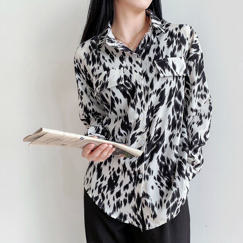 Casual retro Hong Kong style loose shirt - Image 2