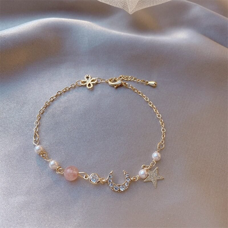 Star And Moon Bracelet Junior High Level Girl Friend Bracelet