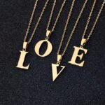DIY personality letter necklace letter