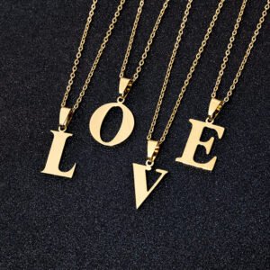 DIY personality letter necklace letter