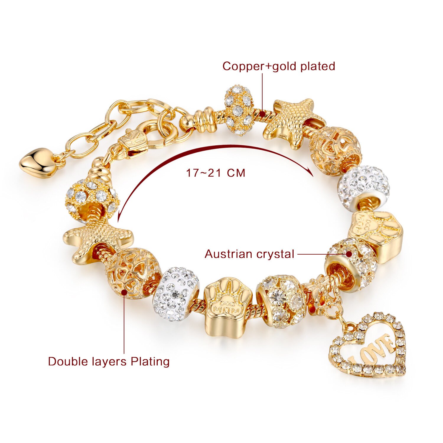 DIY alloy beaded bracelet - Image 2