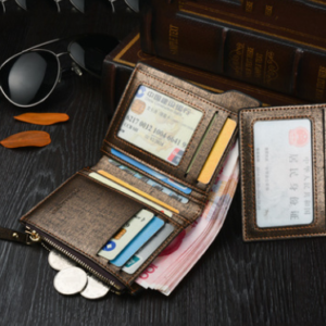 Men's wallet short casual card bag bogesi coin purse one generation wallet