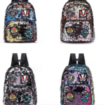 Korean fashion color sequins shoulder bag trend personality waterproof travel bag