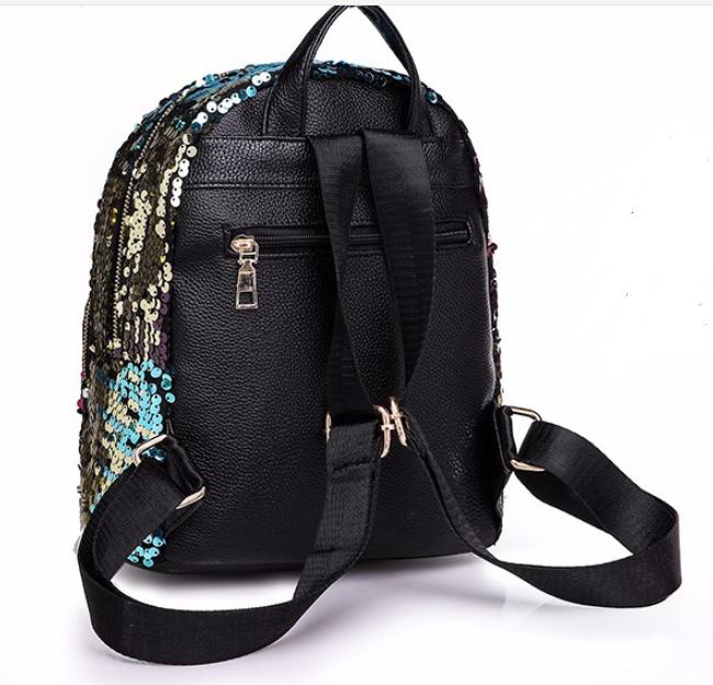 Korean fashion color sequins shoulder bag trend personality waterproof travel bag - Image 5