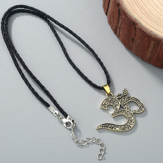 OM Halskette Ohm Schmuck OM Charme Yoga Schmuck Frauen Silber Ethnische Halskette Meditation Yoga Schmuck Bijoux Femme - Image 2