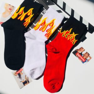 Tide brand flame socks