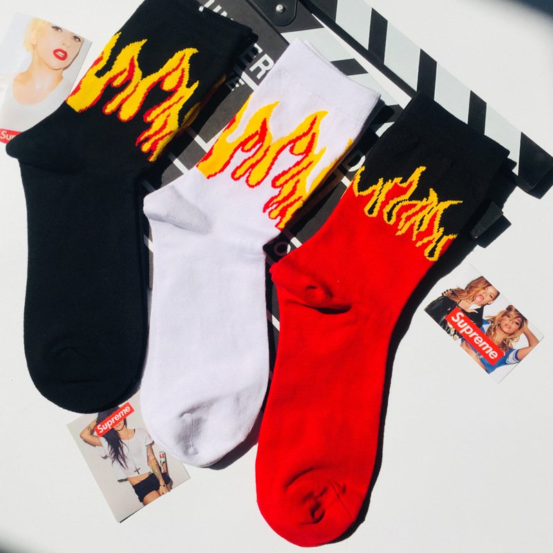 Tide brand flame socks
