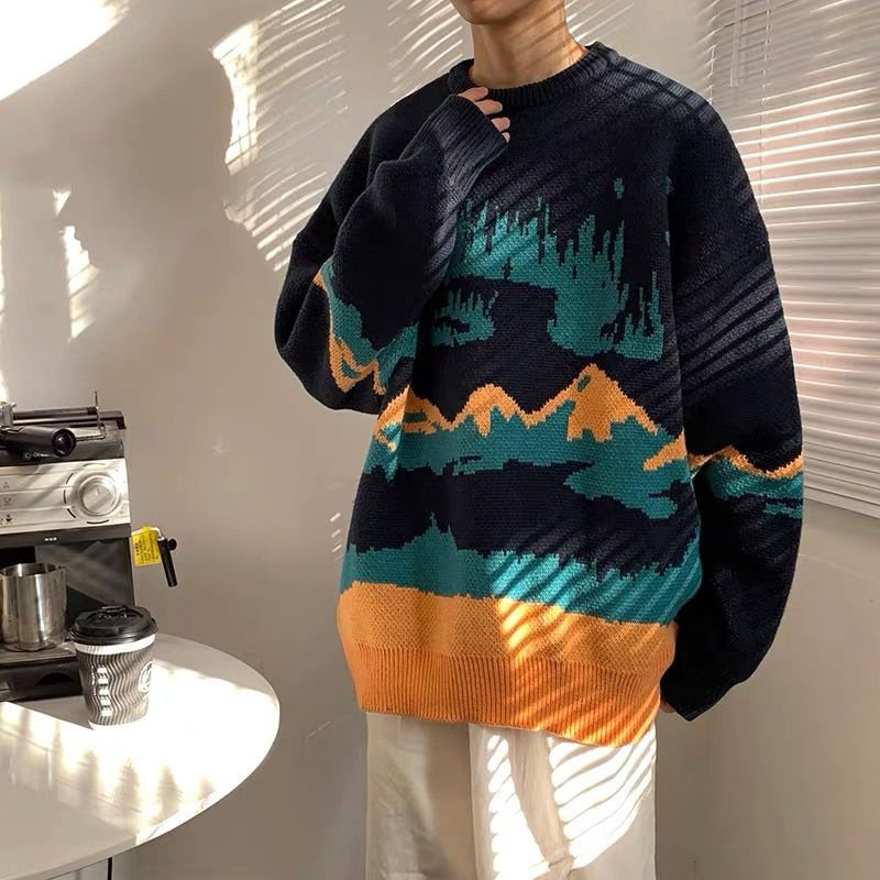 Retro Boys' Loose And Lazy Sweater - Image 3