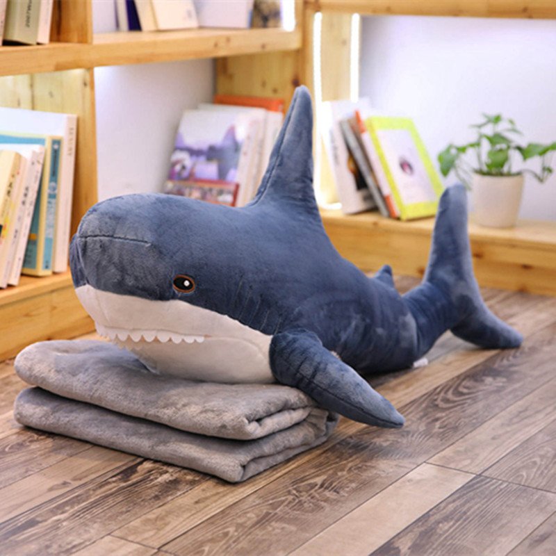 Marine Animal Pillow And Blanket 2-in-1 Dual-use Cushion Plush Toy - Image 3