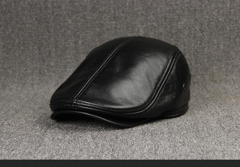 First Layer Cowhide Comfortable And Fashionable Sunscreen Beret - Image 8