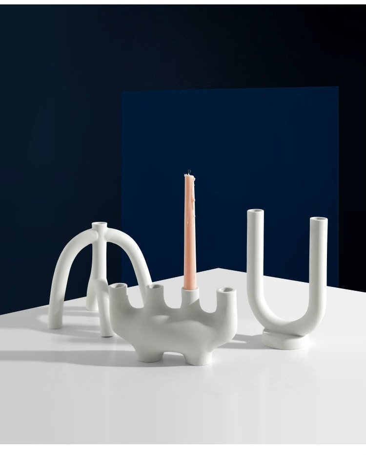 Ceramic Candlestick ornaments - Image 3