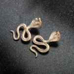 Exaggerated temperament snake earrings