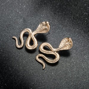 Exaggerated temperament snake earrings