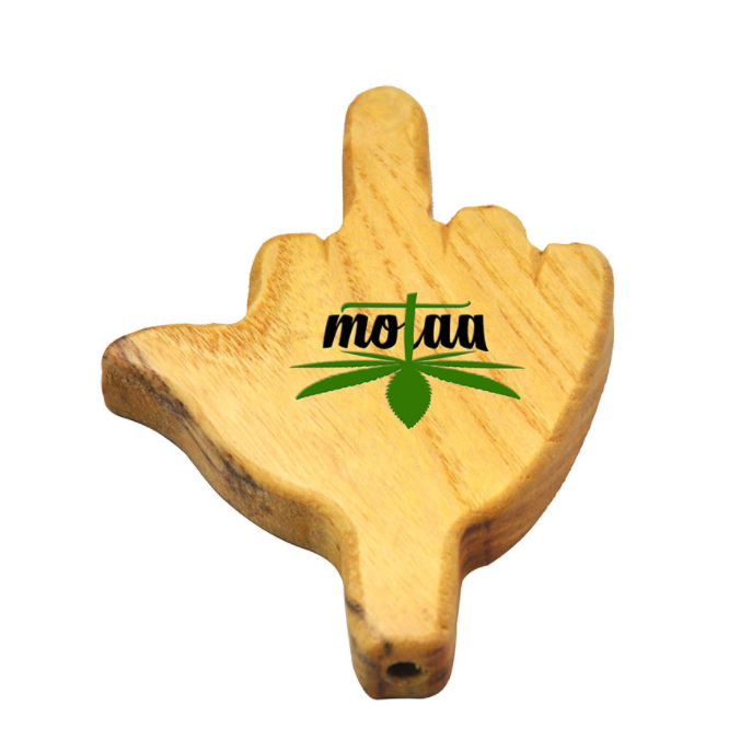 Five-finger palm wood pipe