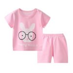 Short sleeved shorts suit
