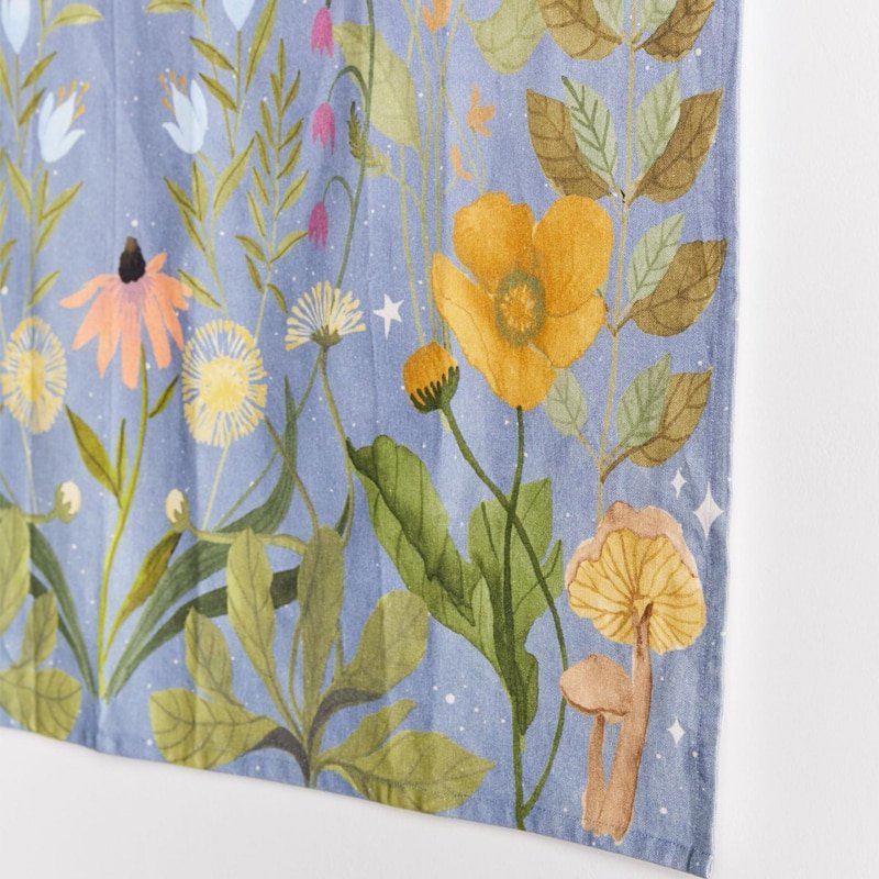 Psychedelic decorative flower wall with stars and moonlight - Image 6