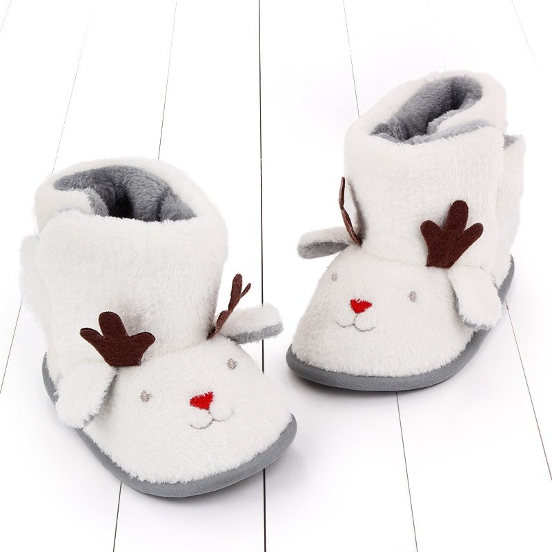 Christmas winter warm baby boots plush cartoon baby shoes - Image 3