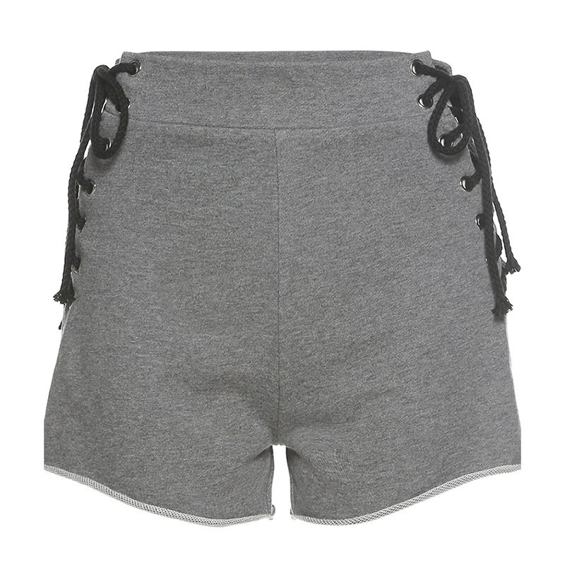 High-waisted lace-up shorts - Image 3