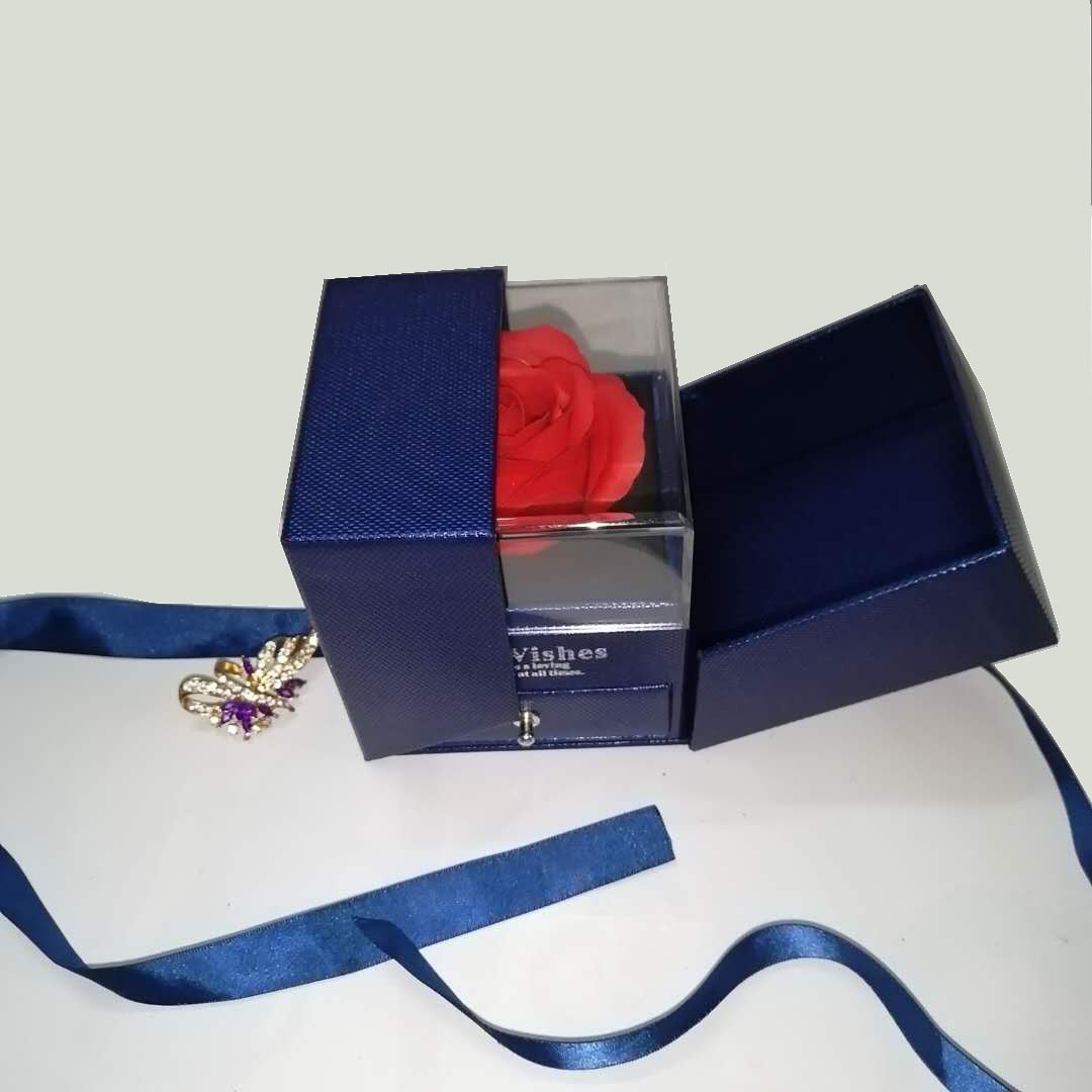 Transparent Acrylic Double-Door Jewelry Box - Image 8