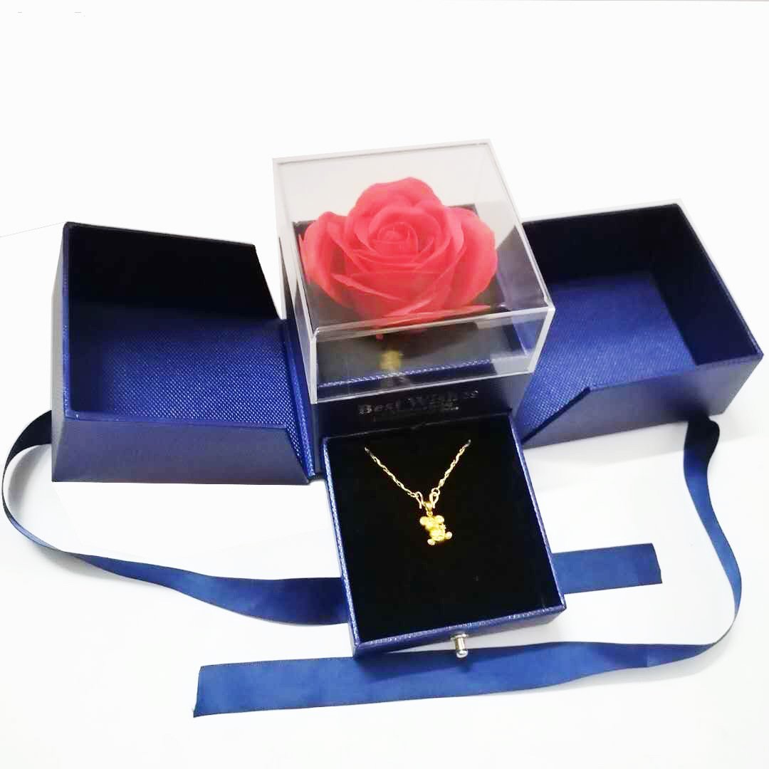 Transparent Acrylic Double-Door Jewelry Box - Image 7