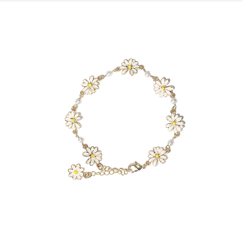 Cute Retro Student Flower Girl Heart Hand Jewelry