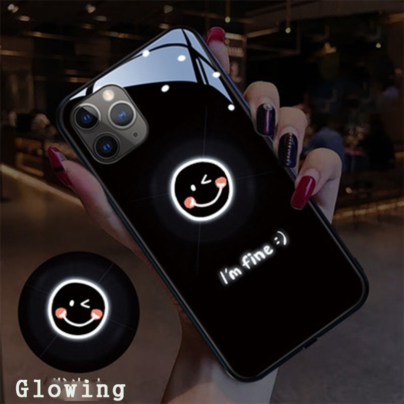 Compatible with Apple , Smiling face to flash mobile phone case - Image 2