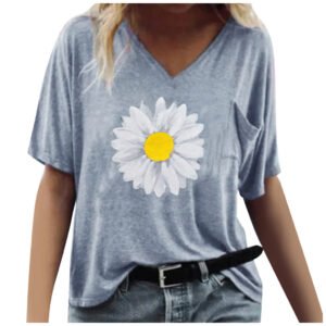 Women's sunflower short sleeve