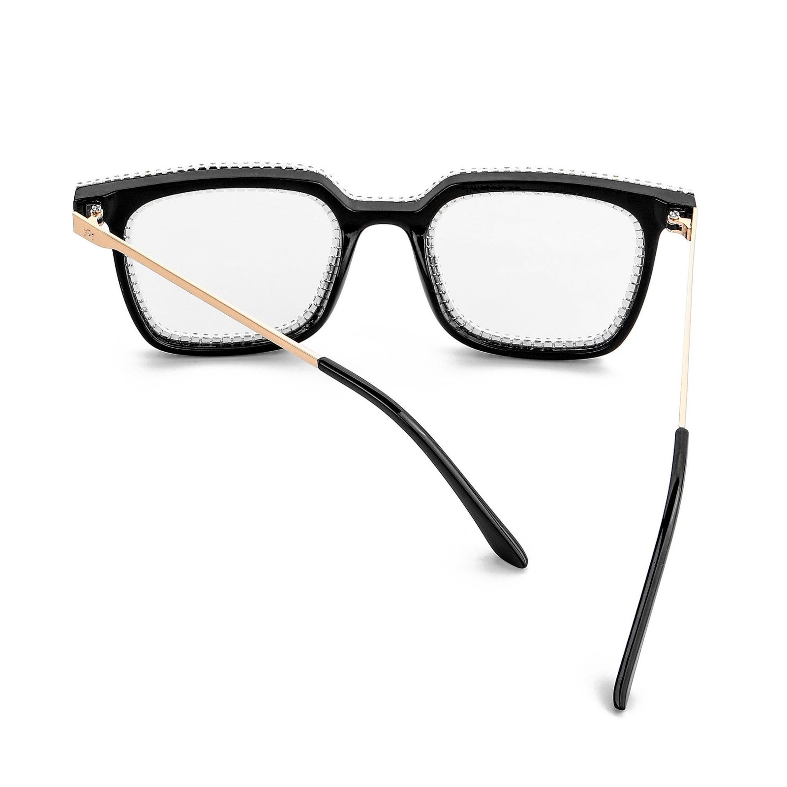 Square Point Drill Sunglasses Leopard Pattern Frame Diamond Fashion Sunglasses - Image 4