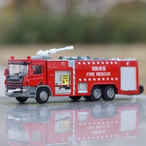 Alloy Water Tank Fire Truck Model Simulation Children's Toy