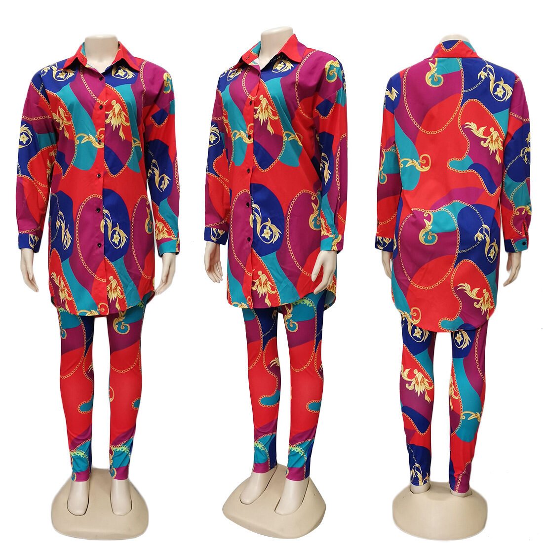 Digital printing two-piece suit - Image 3