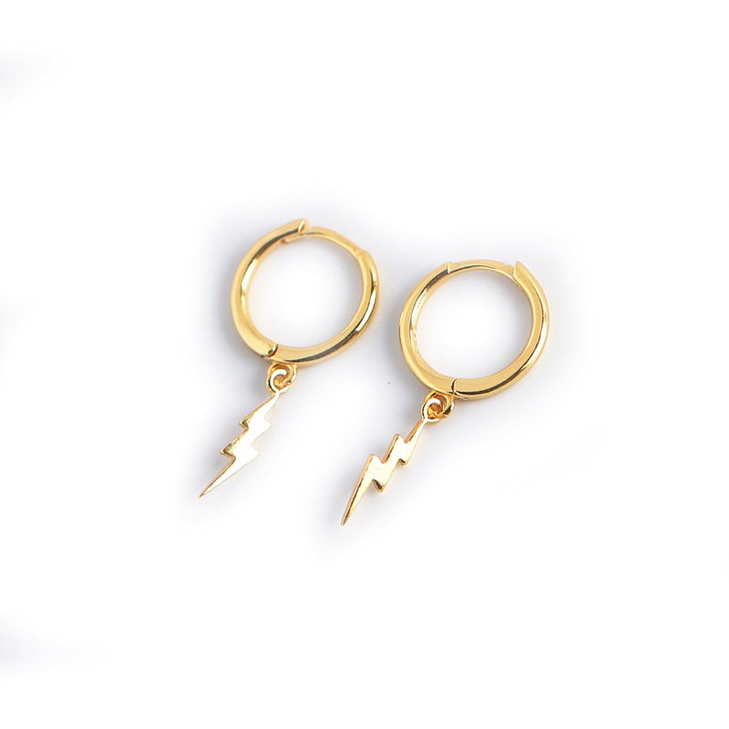 Lightning earrings female sterling silver tide earring temperament earring earrings - Image 4