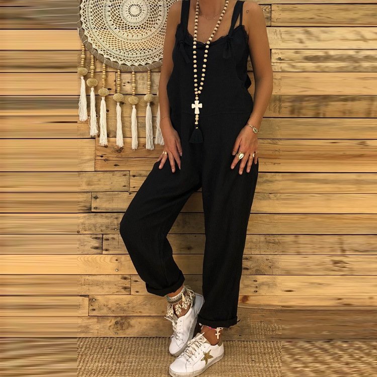 Casual Loose Strap Jumpsuit - Image 4