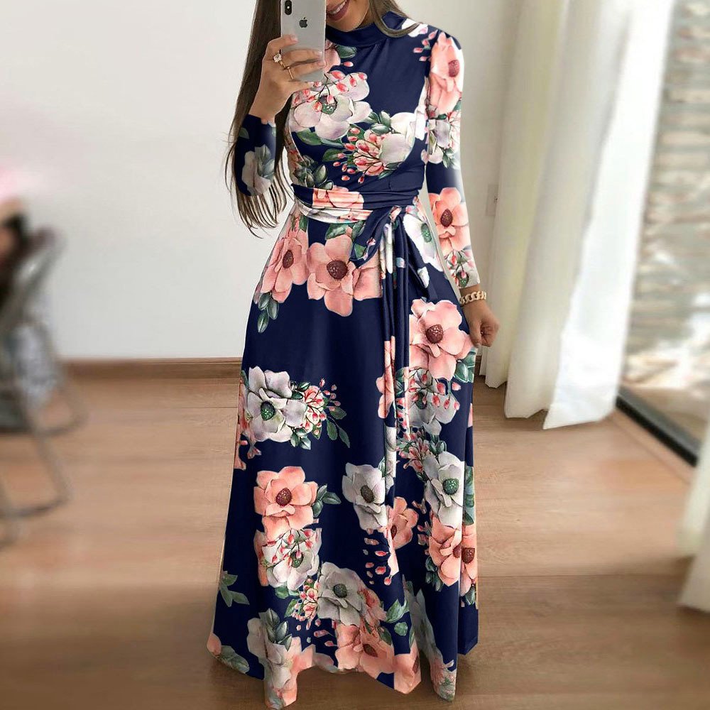 Printed tie dress - Image 5