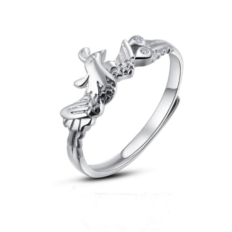 Diamond Ring Female Mouth Japanese And Korean Sweet Girl Heart Index Finger Ring - Image 4
