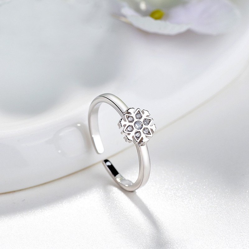 Diamond Ring Female Mouth Japanese And Korean Sweet Girl Heart Index Finger Ring - Image 2