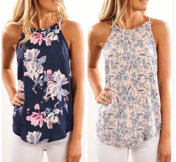 Sleeveless Floral Digital Print Camisole