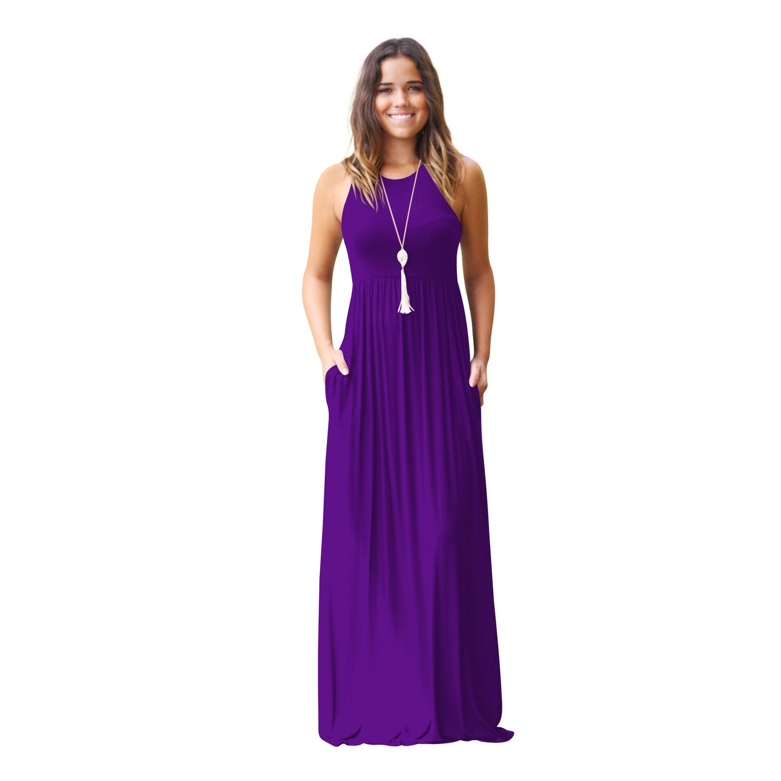 Casual Vest Pocket Dress Spring And Summer Short Sleeve Pocket Dress - Image 10