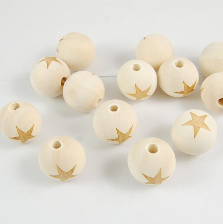 DIY accessories laser carved wood beads - Image 4