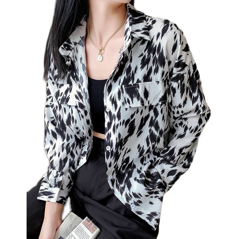Casual retro Hong Kong style loose shirt - Image 6