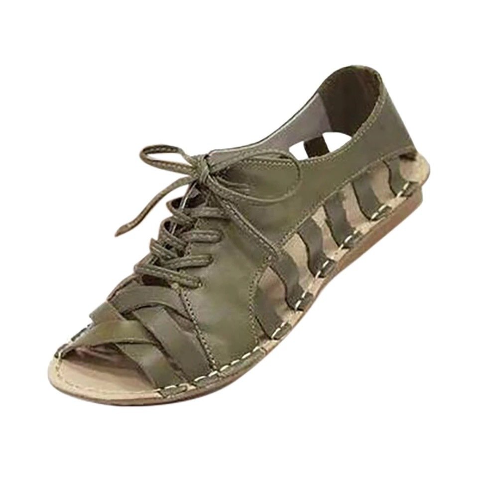 Roman style foreign trade lace-up flat sandals - Image 4