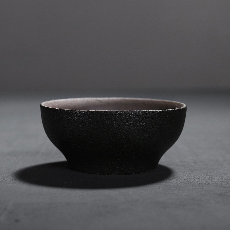 Vintage black pottery cup - Image 3