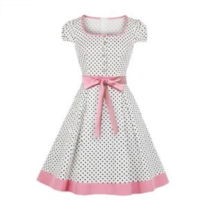 Retro polka dot dress