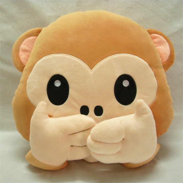 Creative monkey cute expression pillow - Image 3