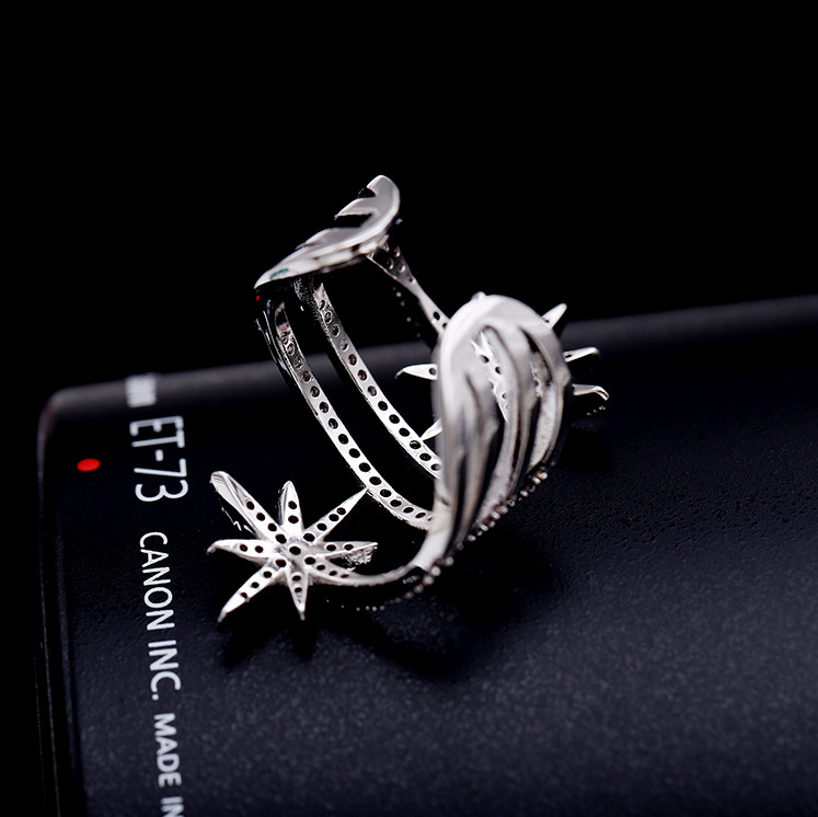 Rice star index finger ring