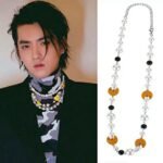 Dice smiley clavicle chain