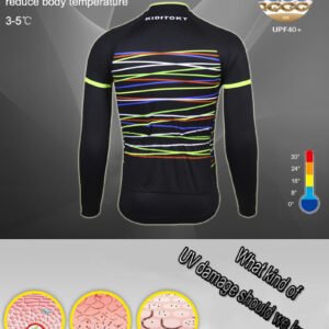 Men's long-sleeved cycling suit