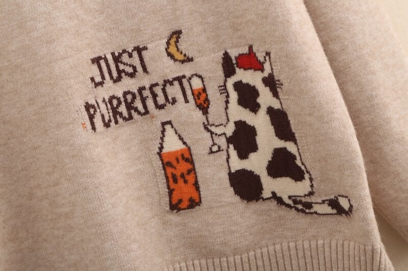 Round neck fall/winter pullover sweater - Image 3