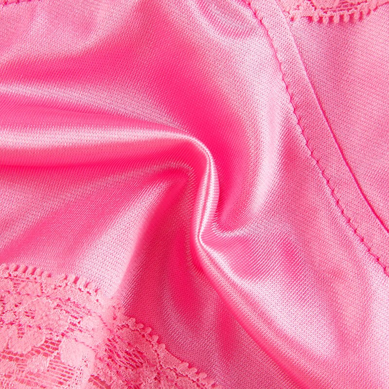 Little girl with solid-colored satin lace with - Image 7