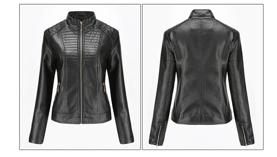 Women's motorcycle leather jacket - Image 3