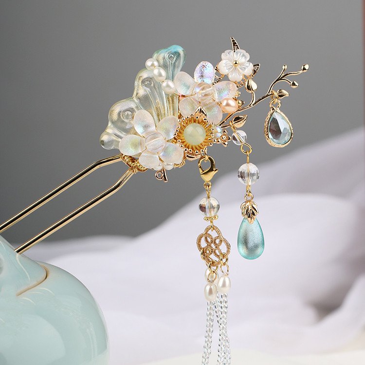 Fairy Hairpin Long Tassle Head Dress Hair Accessory - Image 2